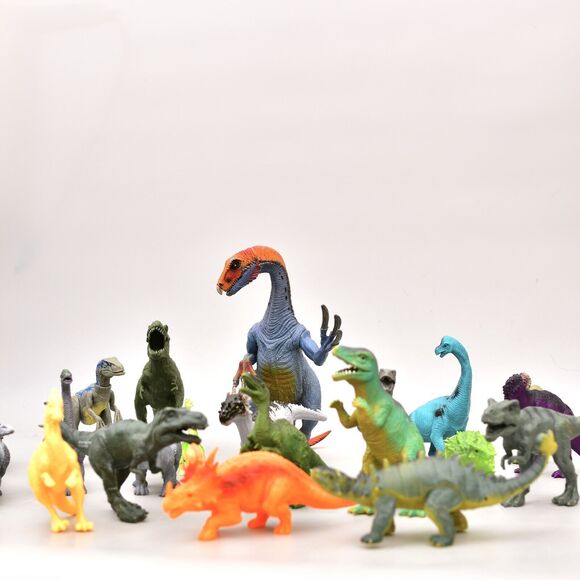 DINOSAUR LOT OF 22 KIDS TOYS FIGURES 6”- 12” - Picture 2 of 8